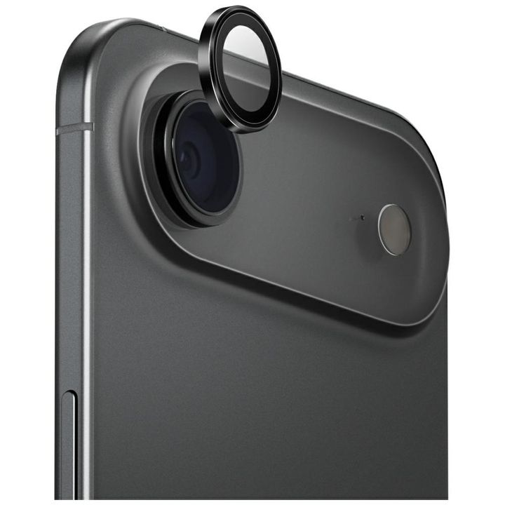 Szkło na obiektyw aparatu UNIQ Optix     Aluminium Camera Lens Protector do iPhone Air z aplikatorem czarny na NearMe.pl