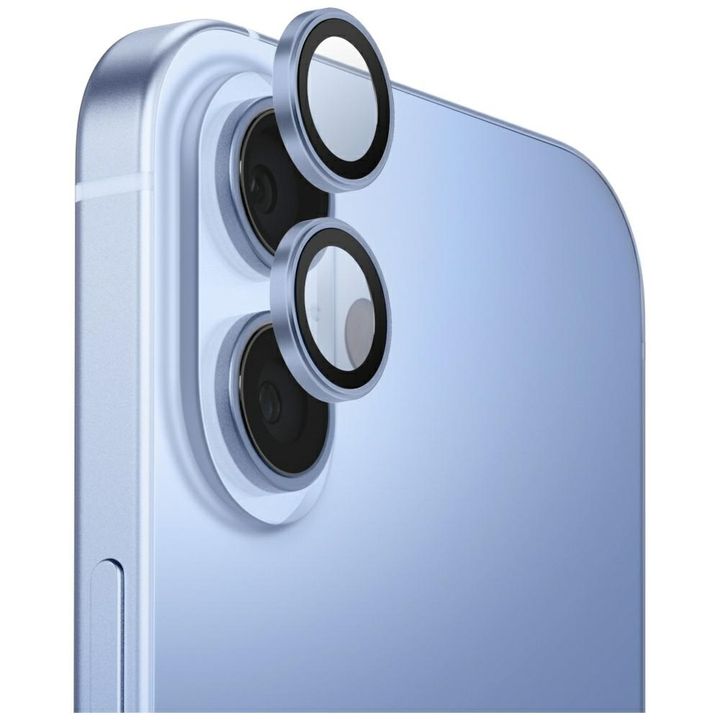 Szkło na obiektyw aparatu UNIQ Optix     Aluminium Camera Lens Protector do iPhone 17 z aplikatorem niebieski na NearMe.pl