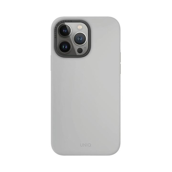 UNIQ etui Lino Hue iPhone 15 Pro Max6.7" Magclick Charging jasnoszary/chalk grey na NearMe.pl
