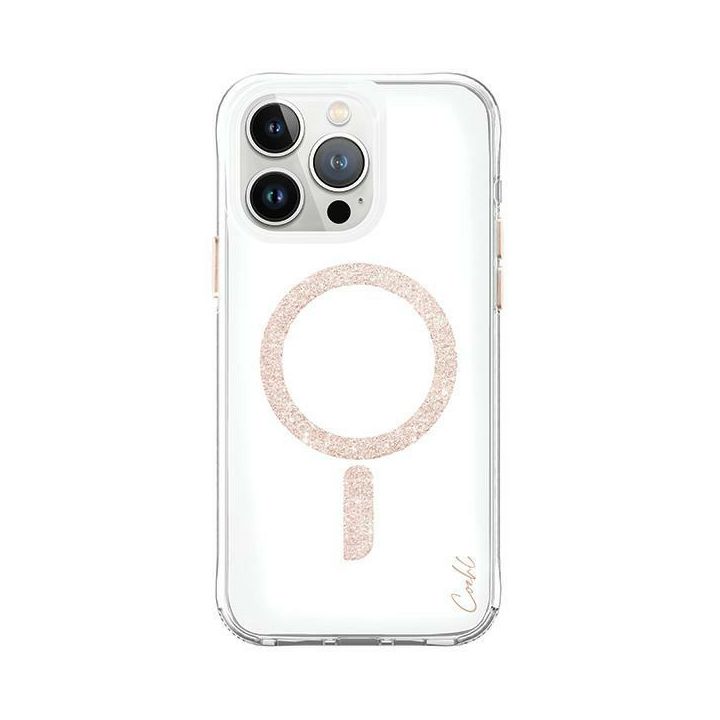 UNIQ etui Coehl Glace iPhone 15 Pro Max6.7" Magnetic Charging różowo-złoty/rose gold na NearMe.pl