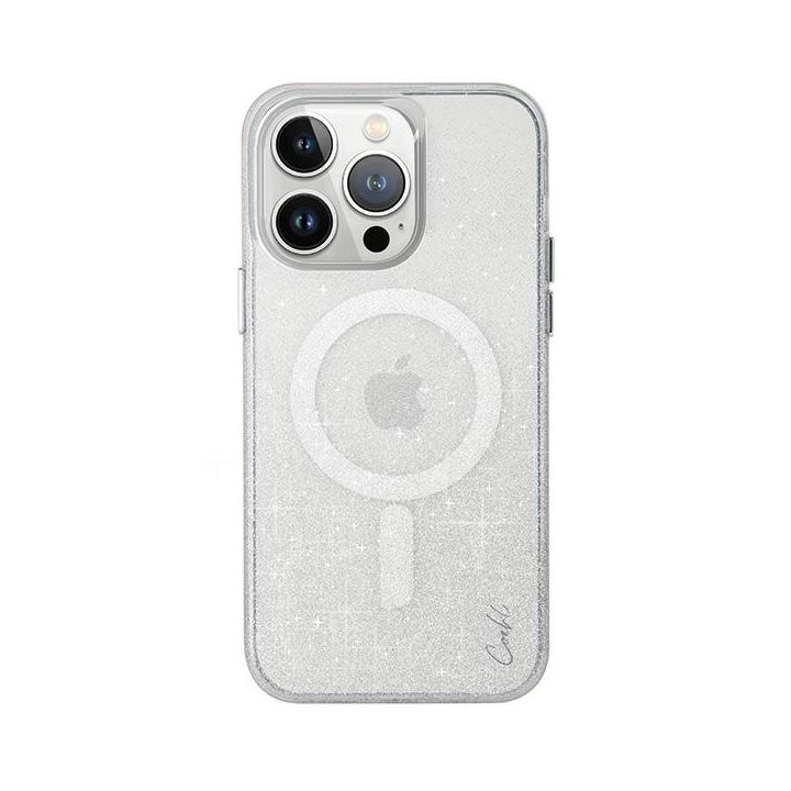 UNIQ etui Coehl Lumino iPhone 15 Pro6.1" Magnetic Charging srebrny/sparkling silver na NearMe.pl