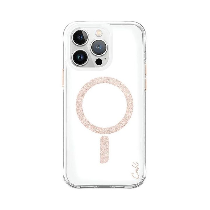 UNIQ etui Coehl Glace iPhone 15 Pro6.1" Magnetic Charging różowo-złoty/rose gold na NearMe.pl