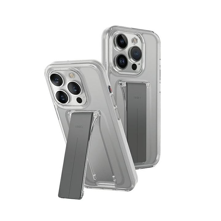 UNIQ etui Heldro Mount with Stand iPhone15 Pro 6.1" przeźroczysty/lucent clear na NearMe.pl