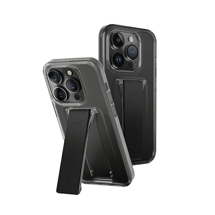 UNIQ etui Heldro Mount with Stand iPhone15 Pro Max 6.7" dymny/vapour smoke na NearMe.pl