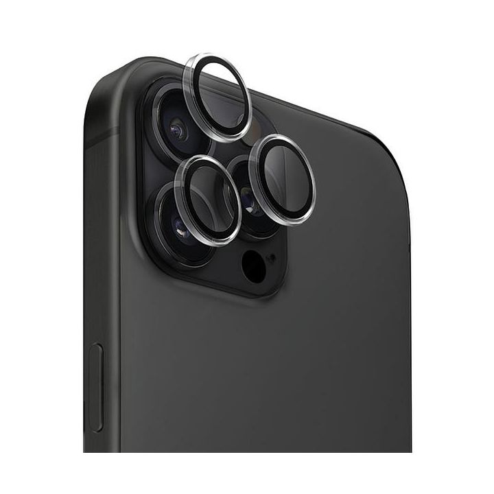 UNIQ Optix Clear Camera Lens Protector iPhone 16 Pro 6.3" / 16 Pro Max 6.9" crystal clear szkło na obiektyw aparatu z aplikatorem na NearMe.pl