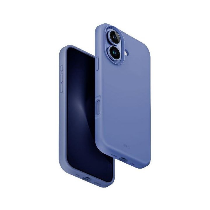 UNIQ etui Lino Hue iPhone 16 6.1"Magclick Charging niebieski/pearl blue na NearMe.pl
