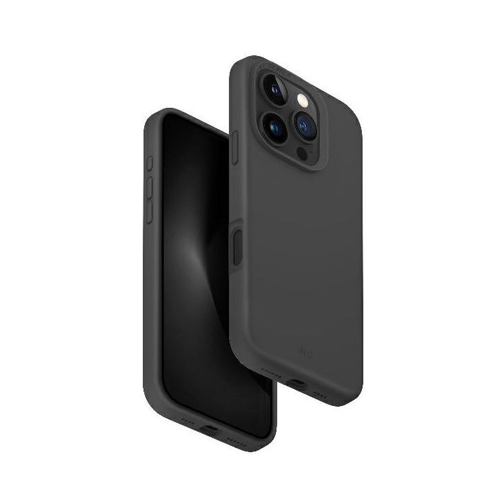 UNIQ etui Lino Hue iPhone 16 Pro 6.3" Magclick Charging szary/charcoal grey na NearMe.pl