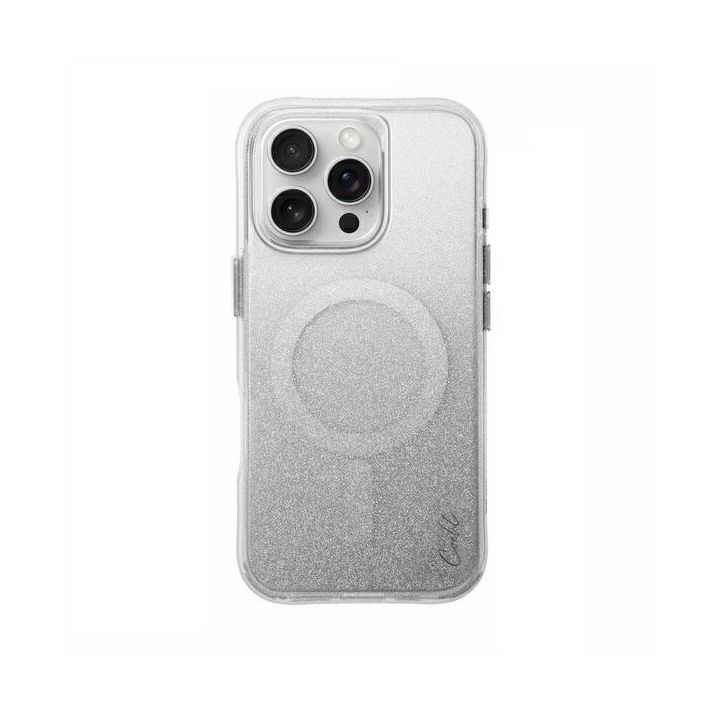 UNIQ etui Coehl Lumino iPhone 16 Pro 6.3" Magnetic Charging srebrny/sparkling silver na NearMe.pl