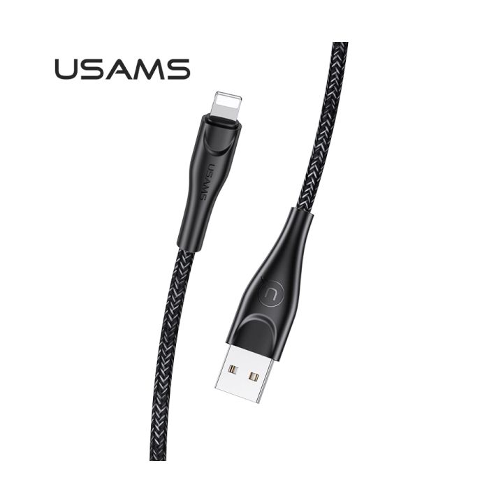 USAMS Kabel pleciony U41 lightning 3m2A czarny/black SJ397USB01 (US-SJ397) Fast Charge na NearMe.pl