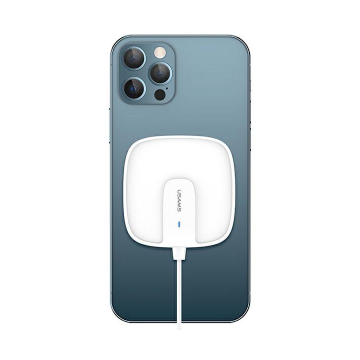 USAMS Ład. indukcyjna US-CD159 magneticW1 15W Extra-thin iPhone 12 series biały/white CD159DZ02 na NearMe.pl