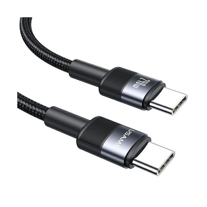 USAMS Kabel pleciony 240W USB-C/USB-C1.2m SY Series tarnish SJ727USB01 na NearMe.pl