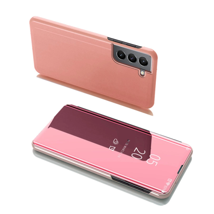 Clear View Case futerał etui z klapką Samsung Galaxy S22+ (S22 Plus) różowy na NearMe.pl