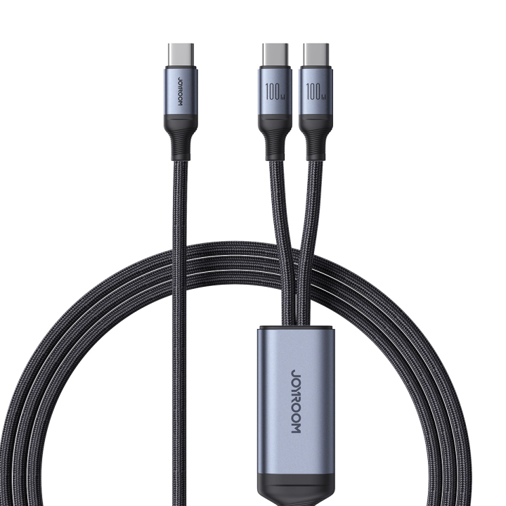 Kabel Joyroom Speedy Series S-A21 2w1 USB-C - USB-C / USB-C 100W 1.5m - czarny na NearMe.pl