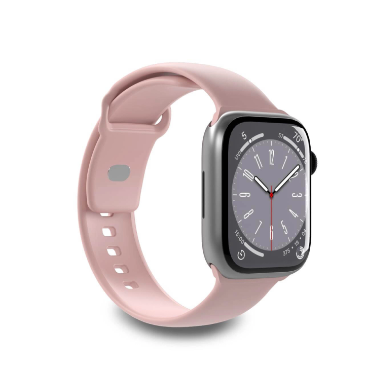 Pasek silikonowy Puro Icon do Apple Watch 38 / 40 / 41 mm - różowy (2 szt.) na NearMe.pl