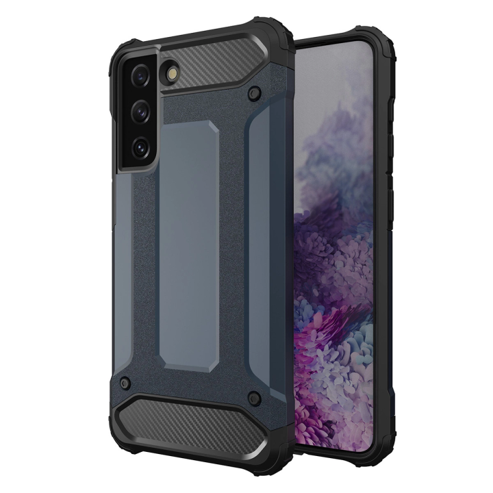 Hybrid Armor etui do Samsung Galaxy S23 Ultra pancerny hybrydowy pokrowiec niebieskie na NearMe.pl