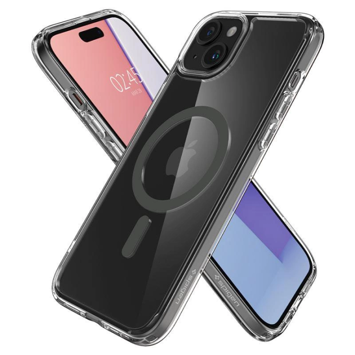 Etui Spigen Ultra Hybrid MagSafe na iPhone 15 Plus - grafitowe na NearMe.pl
