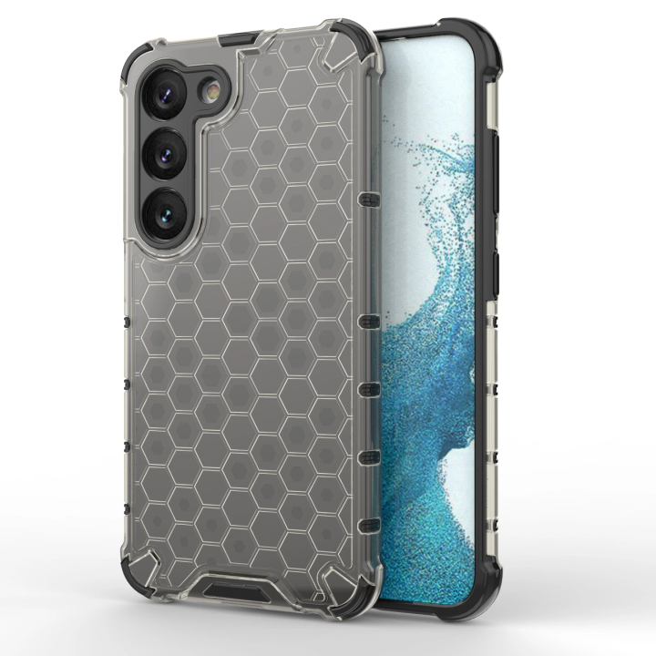 Honeycomb etui do Samsung Galaxy S23 pancerny hybrydowy pokrowiec czarne na NearMe.pl