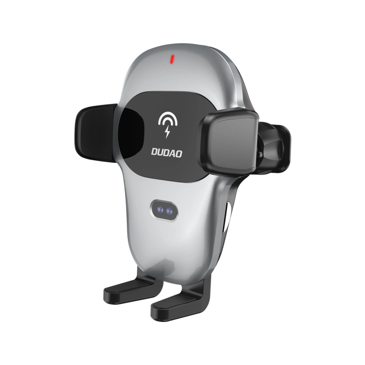 Automatyczny uchwyt samochodowy Dudao z wbudowaną ładowarką bezprzewodową Qi 15W szary (F20xs) na NearMe.pl
