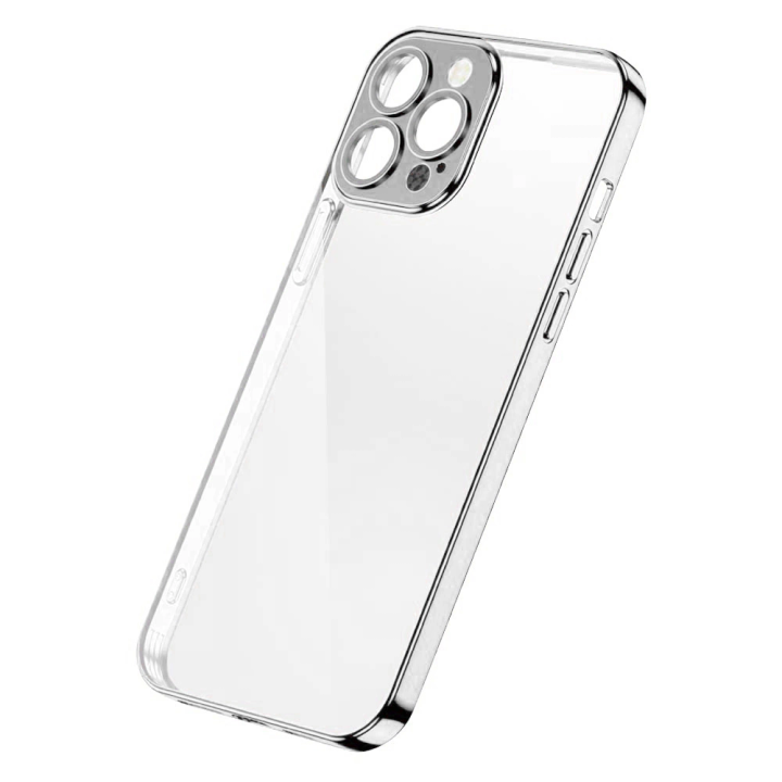 Joyroom Chery Mirror Case etui pokrowiec do iPhone 13 Pro obudowa z metaliczną ramką srebrny (JR-BP908 silver) na NearMe.pl