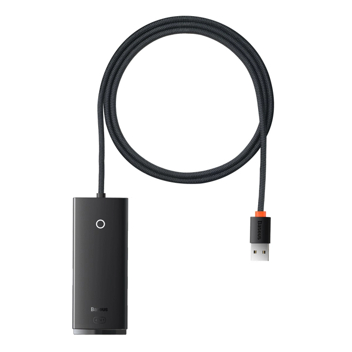 Baseus Lite Series HUB adapter USB-A do 4xUSB-A 3.0 5Gb/s czarny (WKQX030101) na NearMe.pl