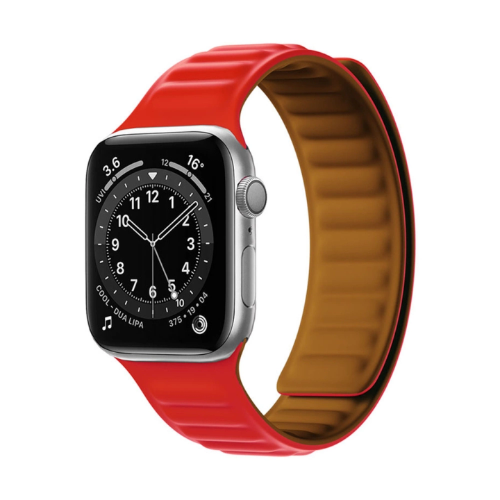 Pasek magnetyczny Magnetic Strap opaska bransoleta do Apple Watch 42 / 44 mm - czerwony na NearMe.pl