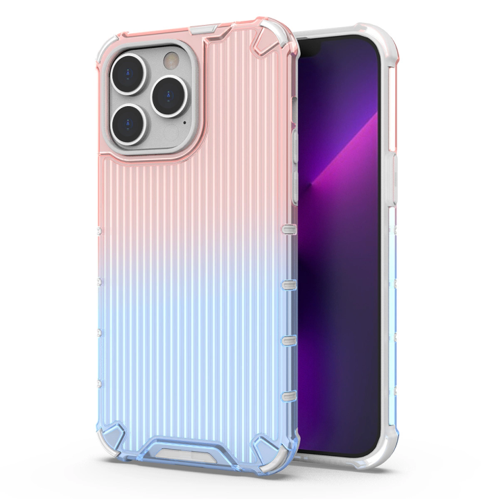Ombre Protect Case etui do iPhone 13 Pro Max pancerny pokrowiec różowo-niebieskie na NearMe.pl