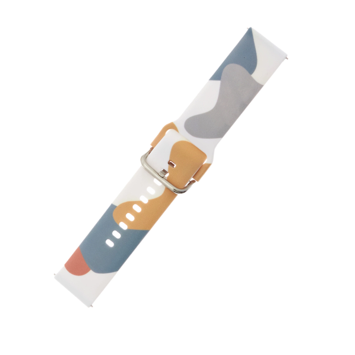 Pasek Strap Moro do Samsung Galaxy Watch 40 / 41 / 42 / 43 / 44 mm silikonowa bransoletka opaska do zegarka - wzór 2 na NearMe.pl