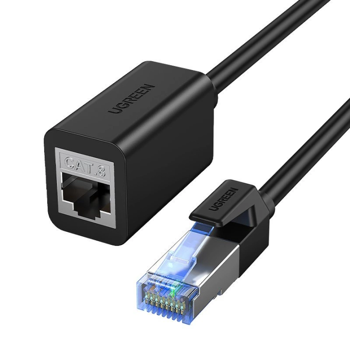 Ugreen przedłużacz kabel internetowy Ethernet RJ45 Cat8 40000 Mbps/ 40 Gbps 2m czarny (NW192 50200) na NearMe.pl
