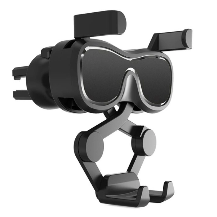 Grawitacyjny uchwyt samochodowy do smartfona na kratkę nawiewu z odświeżaczem czarny (YC06) na NearMe.pl