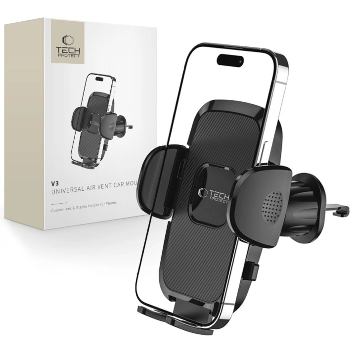 Uchwyt Tech-Protect V3 na telefon do samochodu na kratkę nawiewu - czarny na NearMe.pl