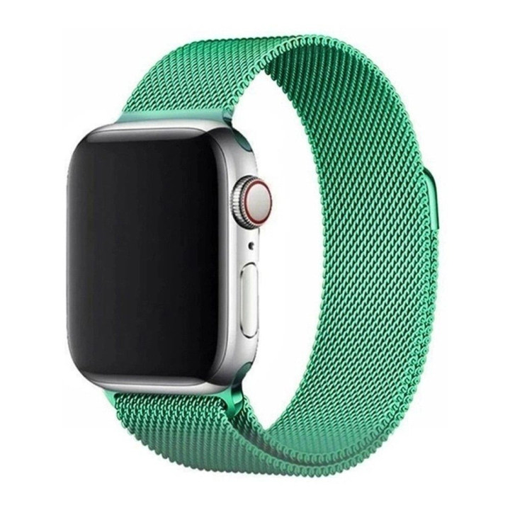 Magnetyczna opaska bransoleta Magnetic Strap pasek do Apple Watch 45 mm - miętowa na NearMe.pl