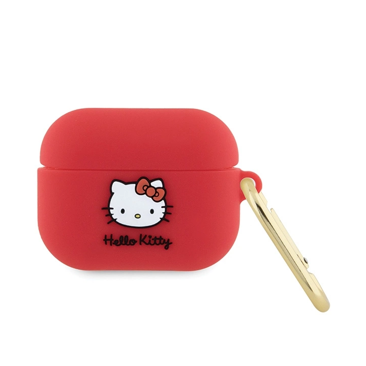 Hello Kitty Silicone 3D Kitty Head - Etui AirPods Pro (fuksja) na NearMe.pl