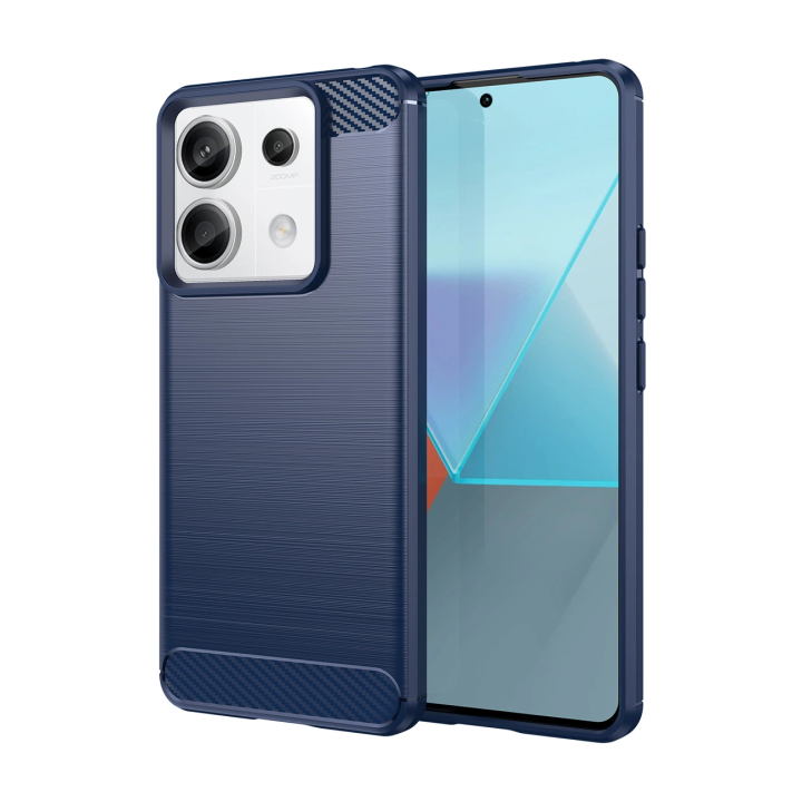 Etui Carbon Case do Xiaomi Redmi Note 13 Pro+ - niebieskie na NearMe.pl
