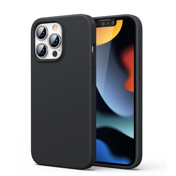 Ugreen Protective Silicone Case gumowe elastyczne silikonowe etui pokrowiec iPhone 13 Pro czarny na NearMe.pl