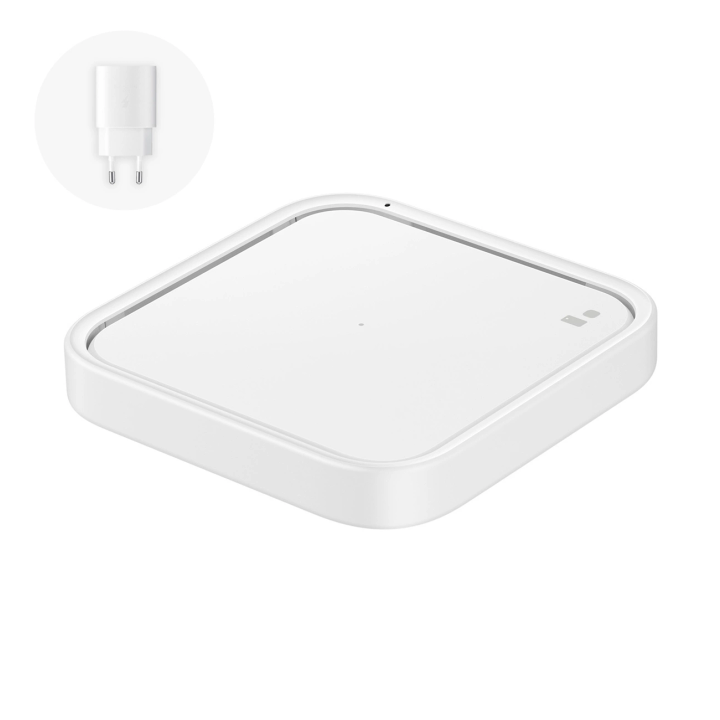 Ładowarka Samsung Wireless Charger Pad EP-P2400TWEGEU indukcyjna 15W + ładowarka sieciowa + kabel USB-C - biała na NearMe.pl
