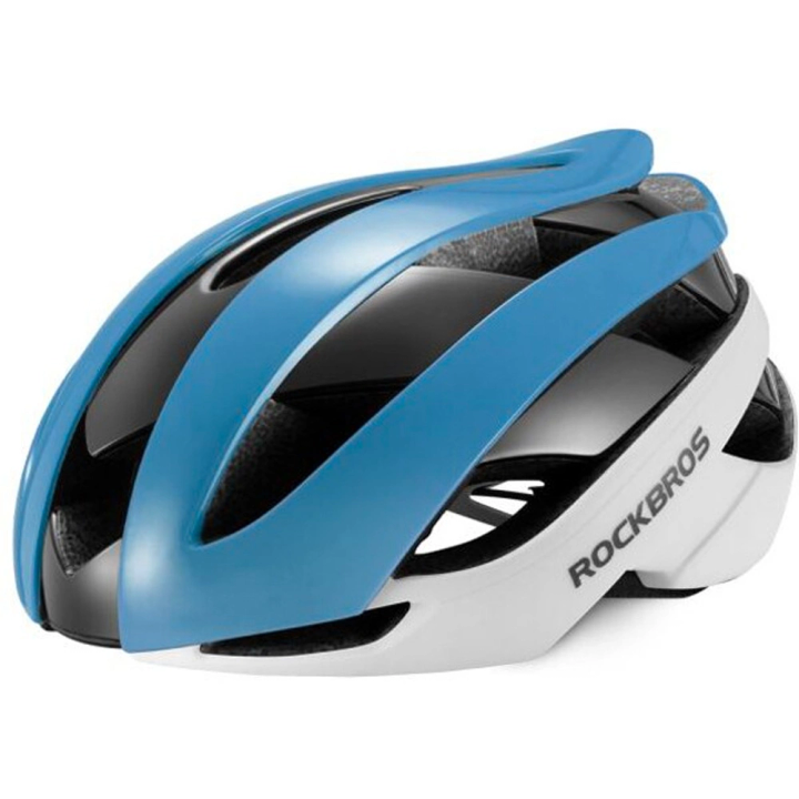 Kask rowerowy Rockbros 10110004003 rozmiar L - niebiesko-biały na NearMe.pl