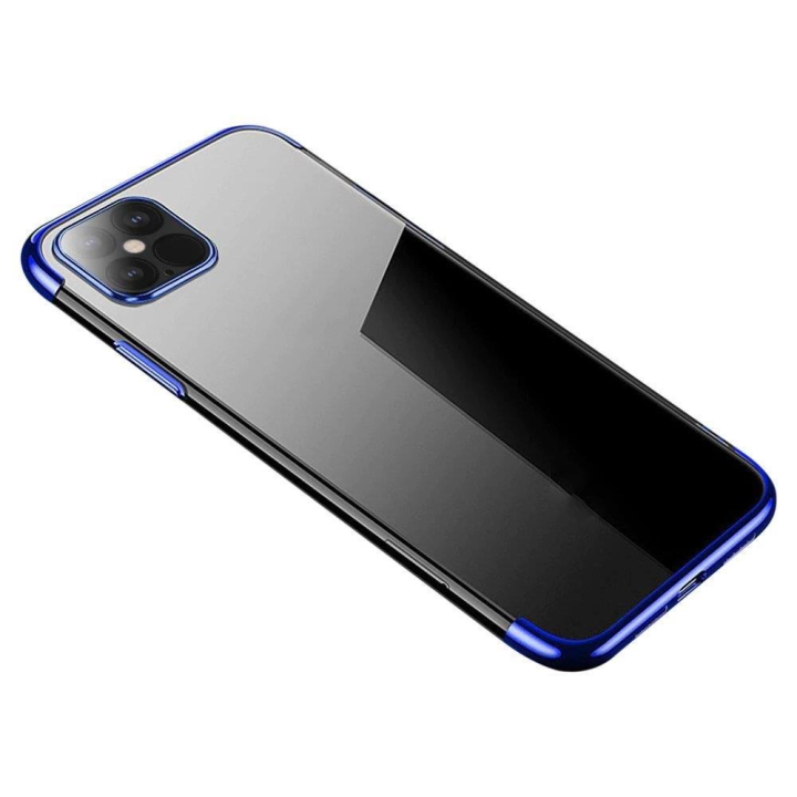 Clear Color case żelowy pokrowiec etui z metaliczną ramką iPhone 13 Pro niebieski na NearMe.pl