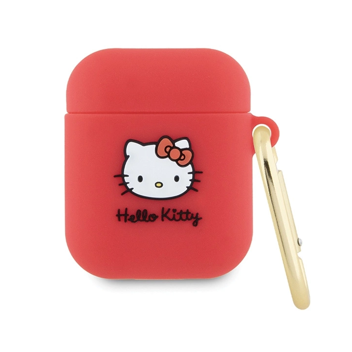 Hello Kitty Silicone 3D Kitty Head - Etui AirPods 1/2 gen (fuksja) na NearMe.pl