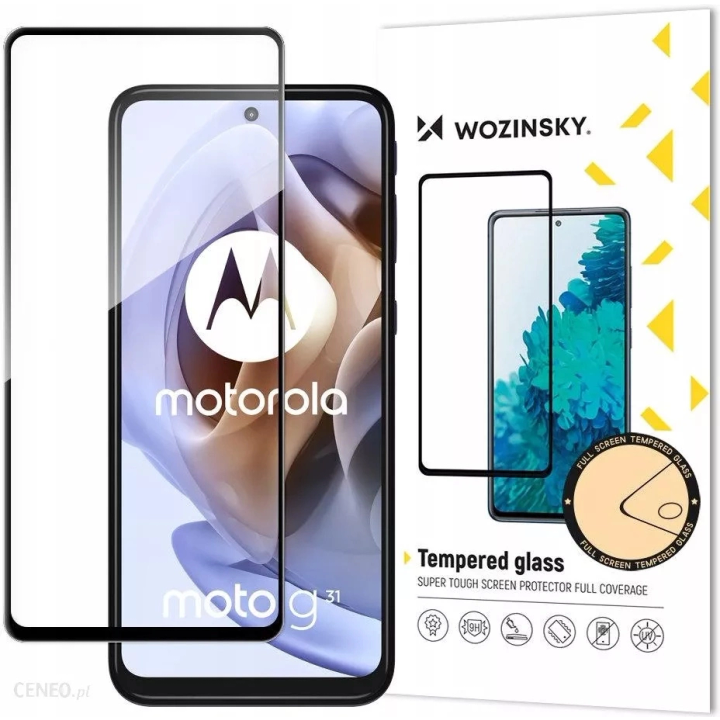 Wozinsky Full Glue szkło hartowane Moto G51 na cały ekran z ramką czarny na NearMe.pl
