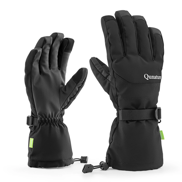 Qunature Ski Gloves - Finger Style Black M na NearMe.pl