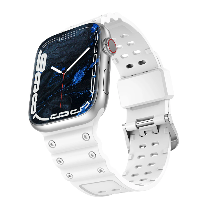 Pasek Strap Triple Protection do Apple Watch 42 / 44 / 45 / 49 mm opaska bransoleta - biały na NearMe.pl