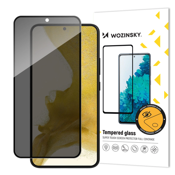 Wozinsky Privacy Glass szkło hartowane Samsung Galaxy S22 z filtrem Anti Spy prywatyzujące na NearMe.pl