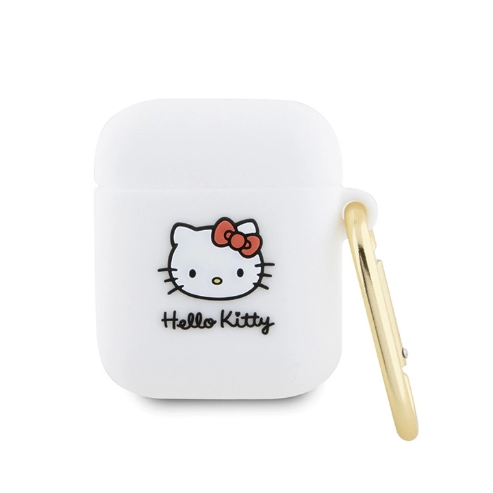 Hello Kitty Silicone 3D Kitty Head - Etui AirPods 1/2 gen (biały) na NearMe.pl