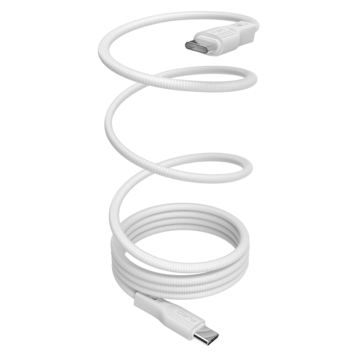 Kabel Puro Magnetic USB-C - USB-C 60W USB 3.2 (20 Gbps) 1m magnetyczny - biały na NearMe.pl
