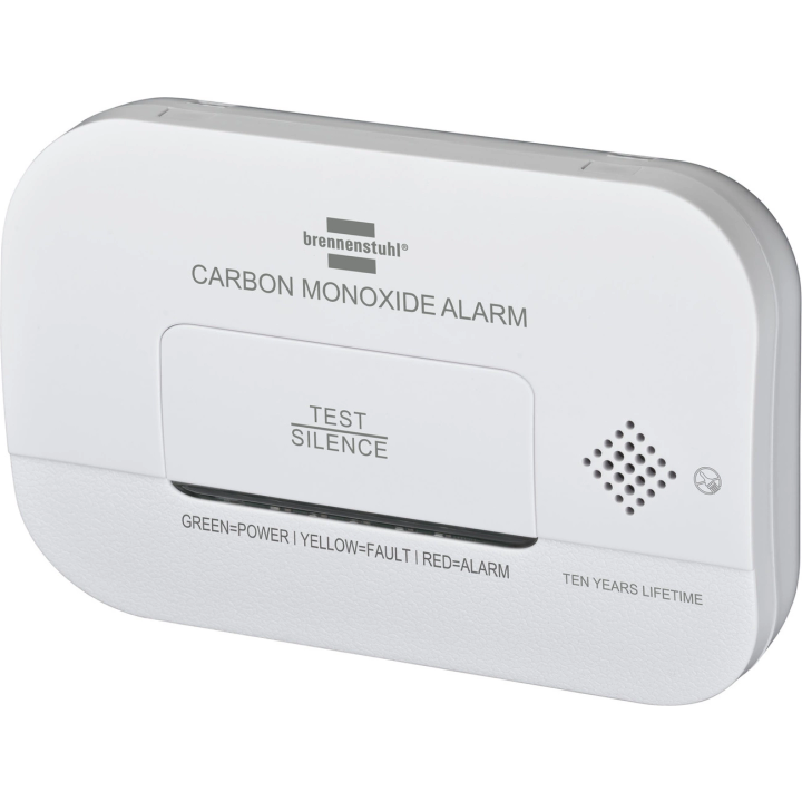 Czujnik czadu Brennenstuhl CM A 3030 czujnik tlenku węgla i gazu z sygnałem alarmowym i wyświetlaczem LED - biały na NearMe.pl