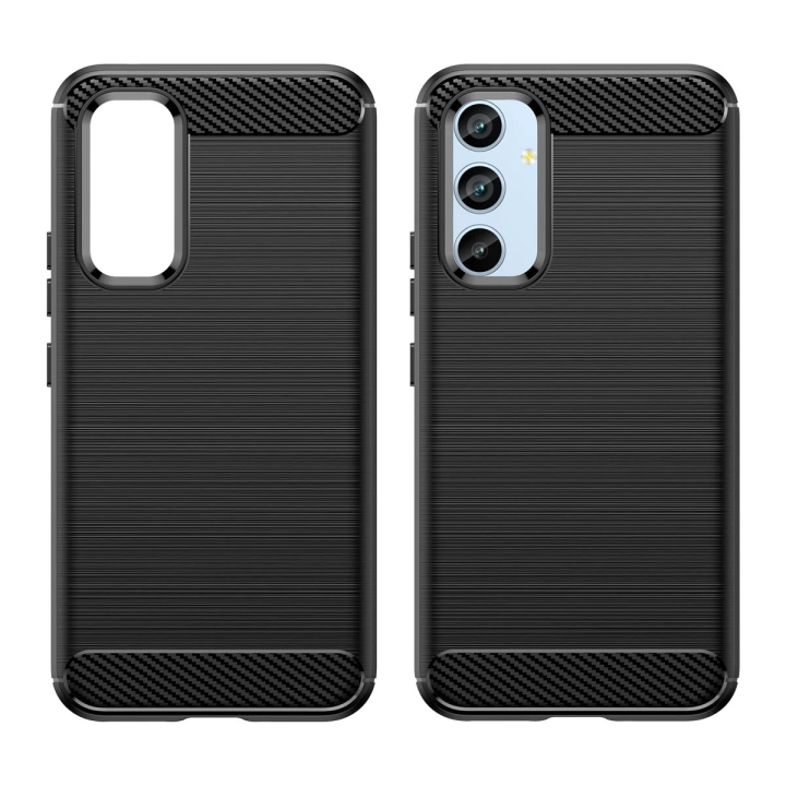 Carbon Case etui do Samsung Galaxy A54 5G elastyczny silikonowy karbonowy pokrowiec czarne na NearMe.pl