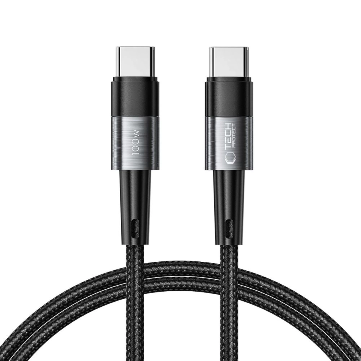 Kabel Tech-Protect UltraBoost USB-C / USB-C PD 100W 5A 1m - szary na NearMe.pl