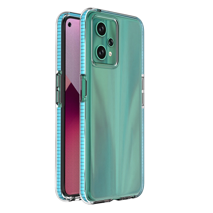 Spring Case etui Realme 9 Pro silikonowy pokrowiec z ramką jasnoniebieskie na NearMe.pl