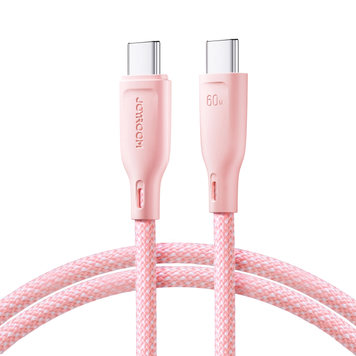 Kabel Joyroom Multi-Color Series S-A34 USB-C / USB-C PD 60W 1m - różowy na NearMe.pl