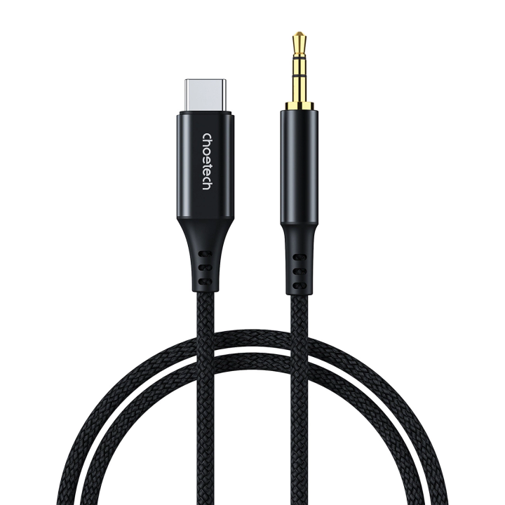 Kabel Choetech AUX006 USB-C / mini jack 3.5mm 1 m - czarny na NearMe.pl